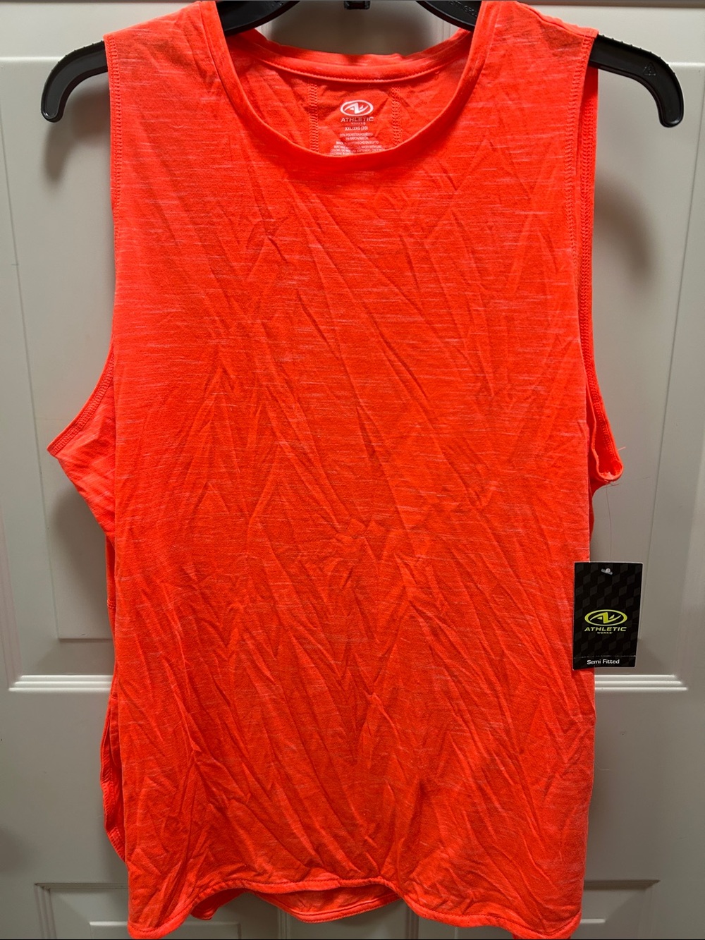 Athletic Works Neon Orange Muscle Tank